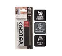 Velcro (R) Marque Attaches Velcro (R) Marque Attaches solidité Industrielle Extreme Noir, Acrylique, Multicolore, Lot de 1 (2 bandes)