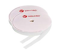 Velcro® - Rouleaux de bande auto-agrippante à coudre - 10 mm - Blanche - 25 m