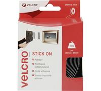 VELCRO® VEL-EC60215 Bande auto-agrippante à coller partie velours et partie agrippante (L x l) 2500 mm x 20 mm noir 2.5 m