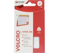 VELCRO® VEL-EC60227 Pastilles rondes auto-agrippantes à coller partie velours et partie agrippante (Ø) 16 mm blanc 16 paire(s)