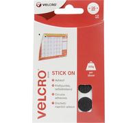 VELCRO® VEL-EC60228 Pastilles rondes auto-agrippantes à coller partie velours et partie agrippante (Ø) 16 mm noir 16 paire(s)