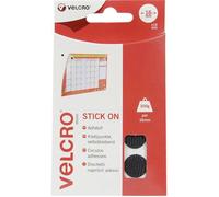 Velcro Pastilles rondes auto-agrippantes VEL-EC60228 Ø16 mm noir 16 paires