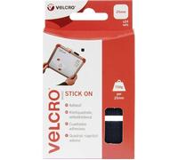 VELCRO® VEL-EC60236 Pastilles carrées auto-agrippantes à coller partie velours et partie agrippante (L x l) 25 mm x 25