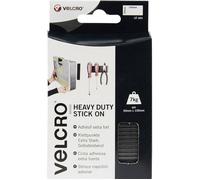 Velcro adhésif extra fort - Noir - 50mm x 0,1m - boucle et crochet plastique