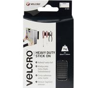VELCRO® VEL-EC60239 Bande auto-agrippante à coller partie velours et partie agrippante, extra-fort (L x l) 100 mm x 50 mm noir