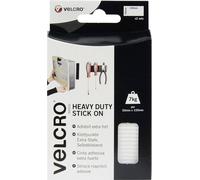 VELCRO® VEL-EC60240 Bande auto-agrippante à coller partie velours et partie agrippante, extra-fort (L x l) 100 mm x 50 mm blanc 2 paire(s)