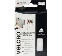 VELCRO® VEL-EC60240 Bande auto-agrippante à coller partie velours et partie agrippante, extra-fort (L x l) 100 mm x 50 mm blanc