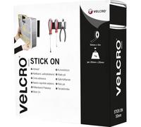 VELCRO® VEL-EC60243 Bande auto-agrippante à coller partie velours et partie agrippante, extra-fort (L x l) 5000 mm x 50 mm noir