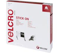 VELCRO® VEL-EC60354 Bande auto-agrippante à coller partie velours et partie agrippante (L x l) 25000 mm x 20 mm blanc 25 m