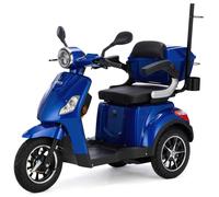 VELECO Véhicule de mobilité 3 Roues Senior/Pour Handicapés DRACO (Bleu)