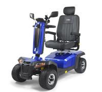 VELECO SHARPY PRO - Véhicule à quatre roues avec moteur puissant et batterie longue durée, équipé de grands pneus (Bleu)