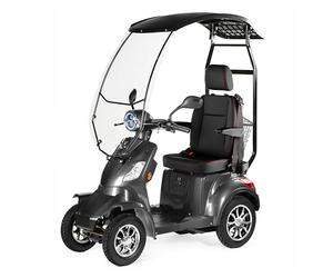 VELECO Toit plus rapide avec siège capitaine réglable - Dispositif de mobilité ultime entièrement assemblé - Aide aux personnes handicapées (gris)
