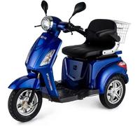 VELECO ZT15 Tricycle électrique Mobilité/Loisirs Scooter Senior Handicapé Affichage numérique Panier (Bleu)