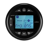 velex Étanche avec lecteur multimédia, récepteur audio, streaming, 2,4" avec écran (noir)