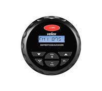 Velex VX100BK Récepteur stéréo numérique avec Bluetooth, lecteur MP3, radio AM/FM et USB pour bateaux, voiturettes de golf, ATV, UTV et jacuzzis de spa