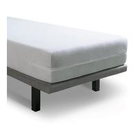 Velfont Housse de matelas 90 x 200 cm en coton éponge avec fermeture éclair certifiée Oeko-TEX
