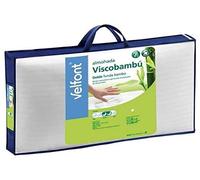 Velfont Oreiller Coussin Viscoélastique en Bambou Micro-perforé Respirant Coussin Lit Hauteur Extra 90 cm