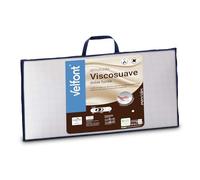 Velfont Oreiller en Mousse à mémoire de Forme Viscosuave 90 x 40 cm | Fermeté Moyenne à Faible et Ergonomique | Double Housse Microfibre Zippée