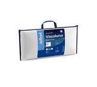 Velfont -Oreiller viscoélastique avec tissu gaufré en microfibre toucher soie avec fermeture éclair (70 cm)