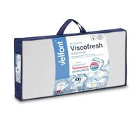 Velfont - Oreiller viscoélastique perforé Viscofresh avec double taie 100 % coton thermo-régulateur (50 x 70 cm)