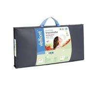 Velfont - Oreiller Visconube 70x35 cm | Anti-acariens Acarsan Naturel | Adaptation Douce | Double Housse Microfibre Zippée | Densité Viscoélastique, Blanc