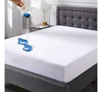 Velfont Respira Drap-housse et protège-matelas 2 en 1 Blanc 180 x 200 cm