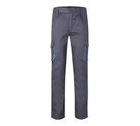 VELILLA 103004pantalón Bicolor Multibolsillos Pantalon, Gris/Bleu, 36 Homme