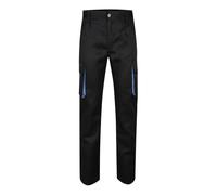 VELILLA 103004pantalón Bicolor Multibolsillos Pantalon, Noir et Bleu Ciel, 48 Homme