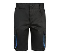 VELILLA 103007 Bermuda Bicolor Multipoches, Noir et Bleu Ciel, Taille 54