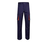 Velilla 103008S - Pantalon (taille 42) couleur bleu foncé et orange fluor