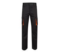 Velilla 103008S - Pantalon (taille 50) couleur noir et orange fluor