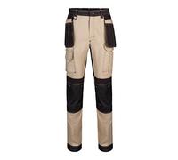 VELILLA 103019S Pantalon Canvas Stretch Beige Sable/Noir Taille L, Beige Sable et Noir, S
