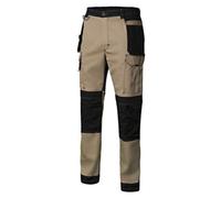 Velilla 103019S Pantalon en Toile Extensible avec Poches flottantes Beige Sable et Noir Taille M