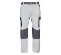 VELILLA 103020b_07/08_40 Pantalon Bicolore Multipoches, Blanc/Gris, Mixte