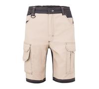 VELILLA 103029S Bermuda en toile stretch avec poches flottantes, beige, sable, noir, taille M, Beige sable et noir, M