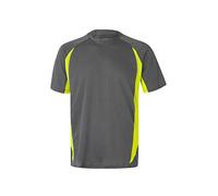 VELILLA 105501 T-shirt technique Bicolore m/c Couleur Gris/Jaune fluo Taille 3XL