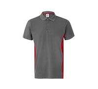 VELILLA 105504 Polo Bicolore Manches Courtes. Couleur, Gris/Rouge, M