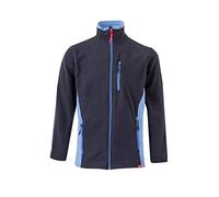 VELILLA 105504 Polo bicolore manches courtes, noir, rouge, taille XS