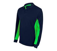 Velilla 105514 61/25 - A.NAVY/V.LIMA M - Polo bicolore à manches longues Bleu marine Taille M