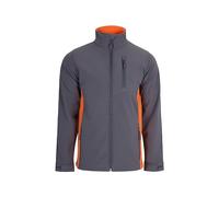 VELILLA 106004 Veste Soft Shell Bicolore, Gris et Orange, Taille L, Gris/orange, L