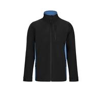 VELILLA 106004 Veste softshell bicolore, noir et bleu ciel, taille 3XL, Noir et bleu ciel, 3XL