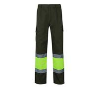 VELILLA 157 Pantalon Haute Visibilité - Vert Chasse et Jaune Fluo - 2XL
