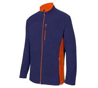Velilla 201504 Veste polaire bicolore Bleu marine et orange Taille XL