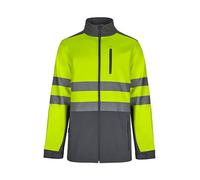 VELILLA 306006 Veste Soft Shell bicolore, Gris et jaune fluo, M
