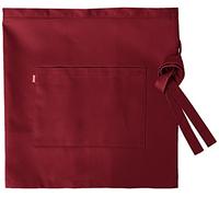 VELILLA 404201 Tablier court avec poche couleur grenat, taille unique