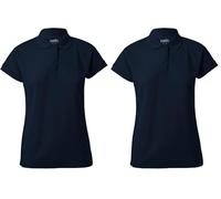 VELILLA 405503 Polo pour Femme, Couleur Bleu Marine, Taille M (Lot de 2)