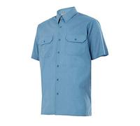 Velilla 522. Chemise à manches courtes, couleur bleu ciel, taille M