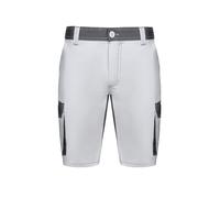 VELILLA, Bermuda Bicolore Multipoches, Blanc et Gris, Taille 38, Blanc/Gris, 38