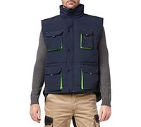 Velilla Homme Rembourré Bicolore Multi-poches ; Couleur Bleu Marine Vert Citron Taille 2xl Gilet, Bleu marine et vert citron, XXL EU