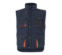 Velilla Homme Velilla 205902 ; Rembourré Bicolore Multi-poches Couleur Bleu Marine Orange Taille Gilet, Bleu marine et orange, S EU